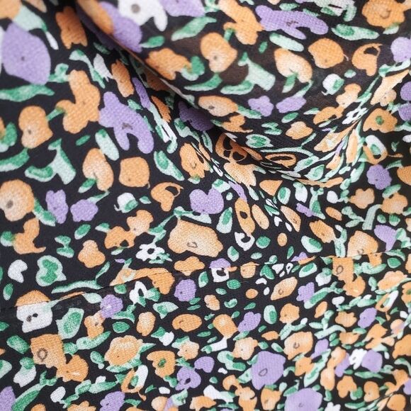 ASTR Cottagecore Ditsy Floral Ruched Midi Dress Small - Picture 8 of 11